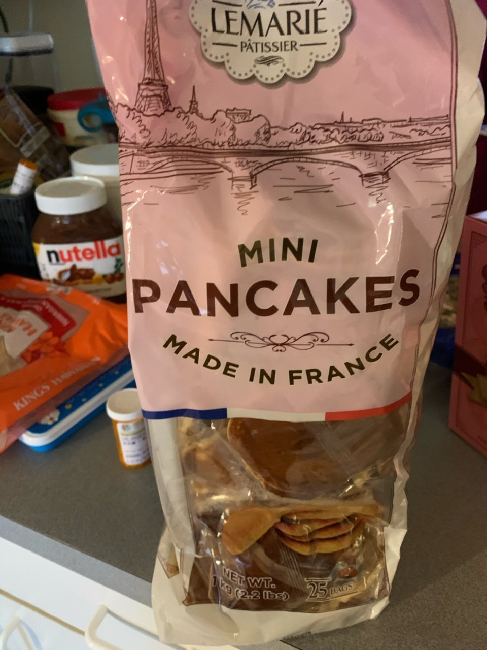 红豆味的mini pancake...
