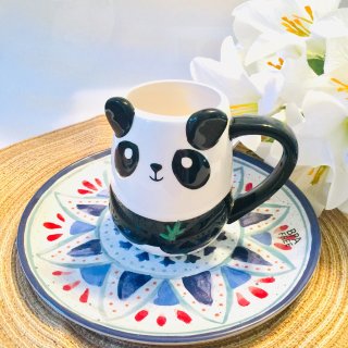可爱熊猫杯－让你的咖啡喝得别有一番风味...