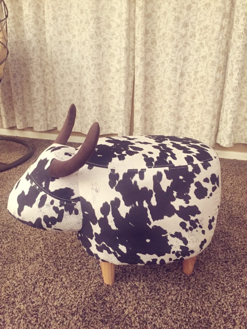 bessie cow ottoman
