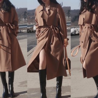 J.ING Women's Coats | Mansour Brown Trench Coat