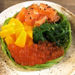 🌈彩虹挑战💘｜當🧡香橙色三文魚🍣搭上白飯...