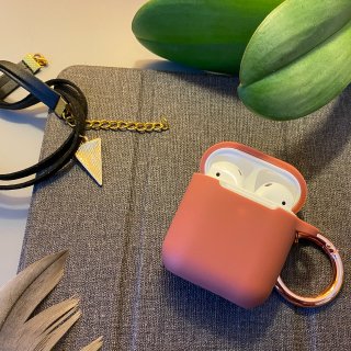 Airpods 2 case,Red brown