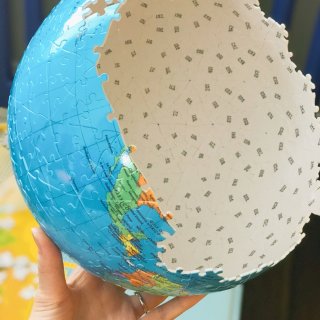 3D地球仪拼图🧩,休闲娱乐,减压玩具