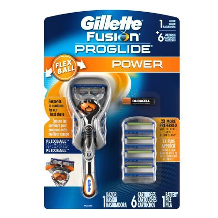Fusion ProGlide Power Men's Razor with FlexBall Handle Technology, 6 Razors Blades, 1 Kit