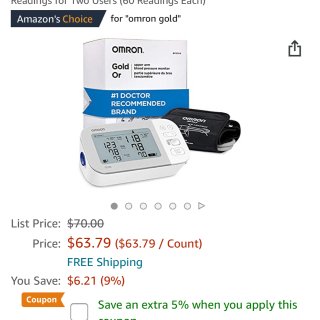 Amazon.com: Omron Gold Blood Pressure Mo