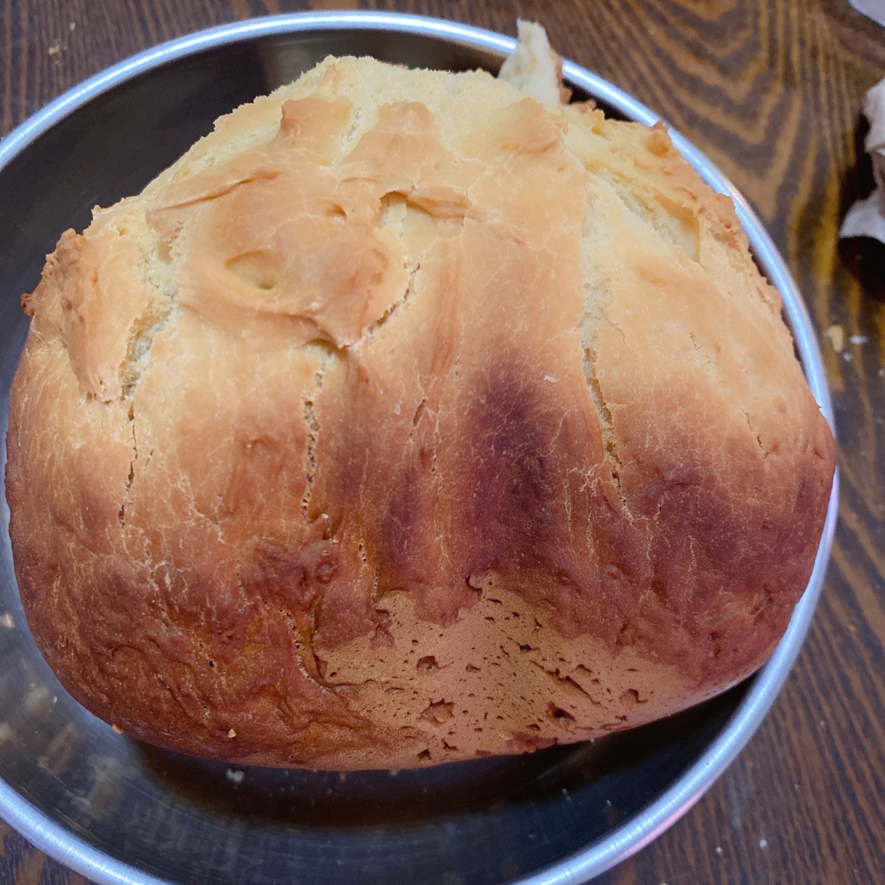 你好，第一次做的面包...