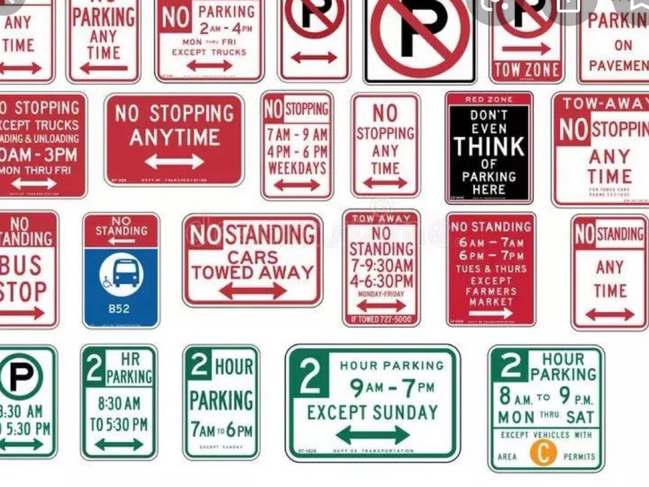 在美国省停车罚单⁉️教你读懂停车线和停车...