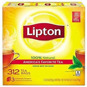 Lipton Black Tea Bags, America's Favorite Tea 312 ct