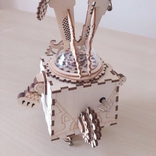 DIY兔子先生音乐盒｜最有趣的木制拼装小...