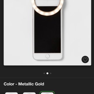 Target 塔吉特百货,Heyday™ Cell Phone Selfie Light - Metallic Gold : Target