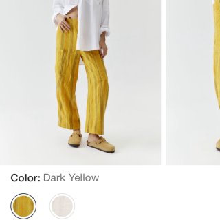 黄色条纹fun pants...