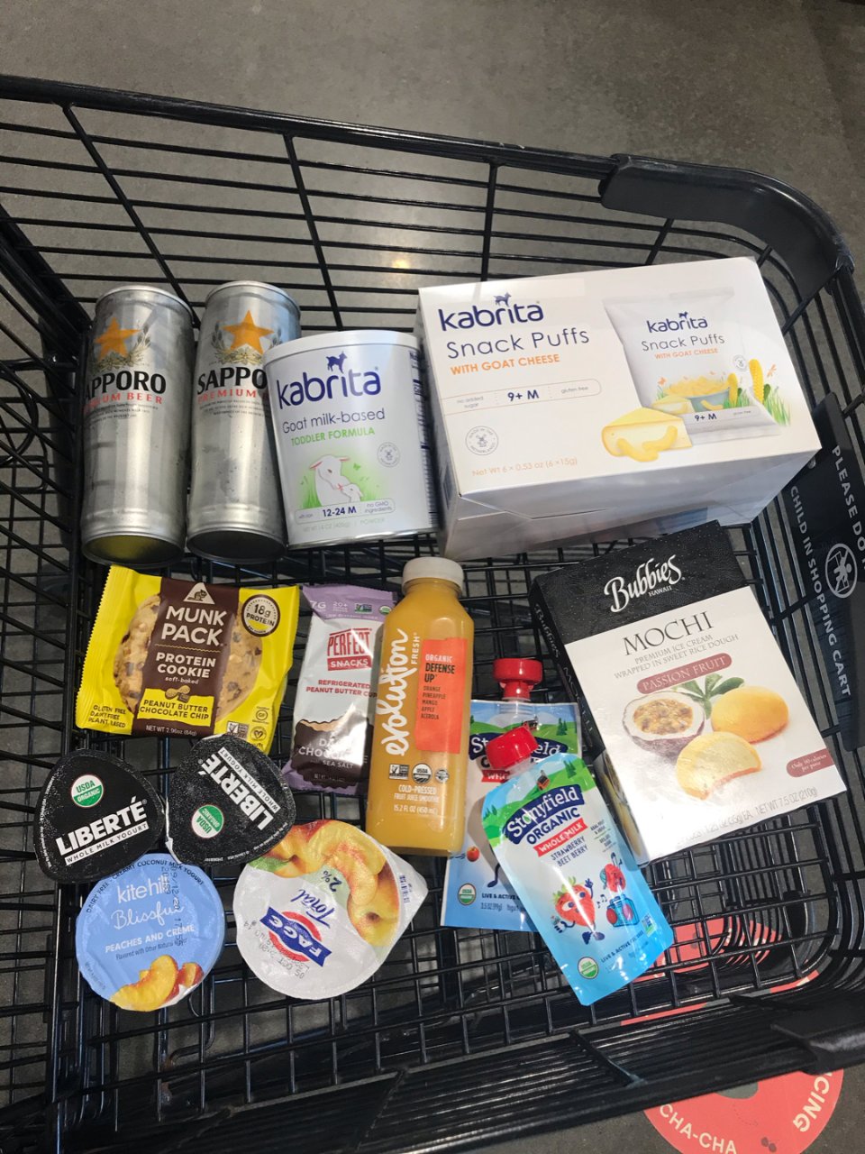 Sapporo,Kabrita,Bubbies,Stonyfield,Whole Foods