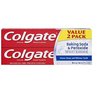 Colgate 苏打和过氧化物美白泡沫牙膏 6oz 2盒装