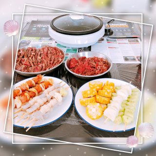 Short ribs,Bulgogi,Scallop & shrimp,Aroma 3-in-1 Grillet