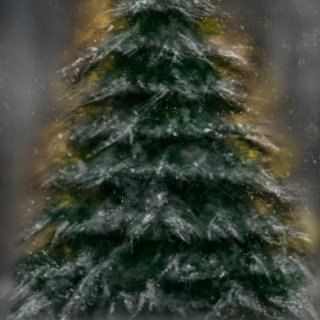 procreate学画圣诞树🎄...