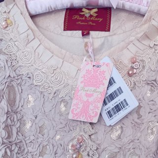 非常漂亮的粉红玛丽家的立体玫瑰花🌹外套...