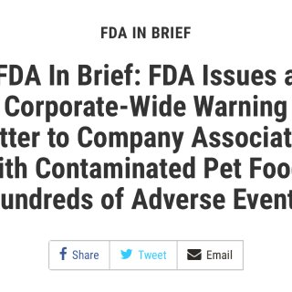 ⚠️😱 检查您的宠物食品，FDA 将召回...