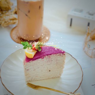 彩虹挑战紫色梦幻千层蛋糕，梦一样的美好...