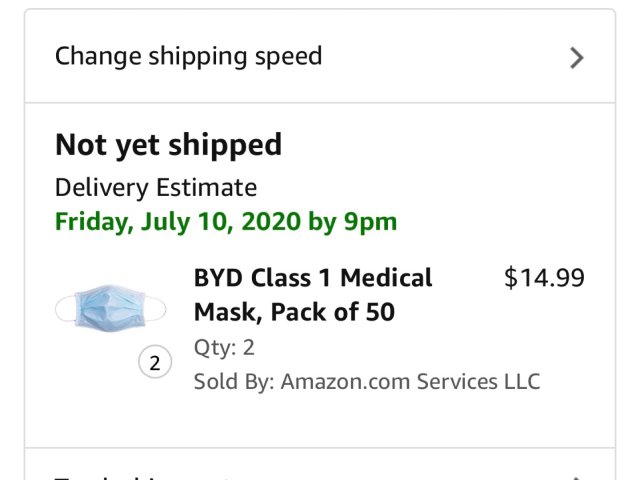 Amazon也可以买到比亚迪口罩啦