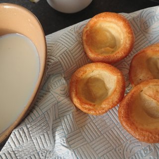 Yorkshire pudding+豆浆或牛奶