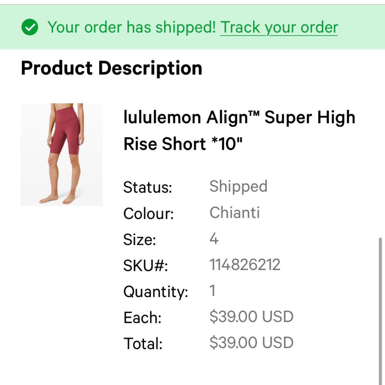 Lululemon rise short