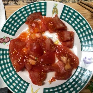 西红柿鸡蛋热汤面...