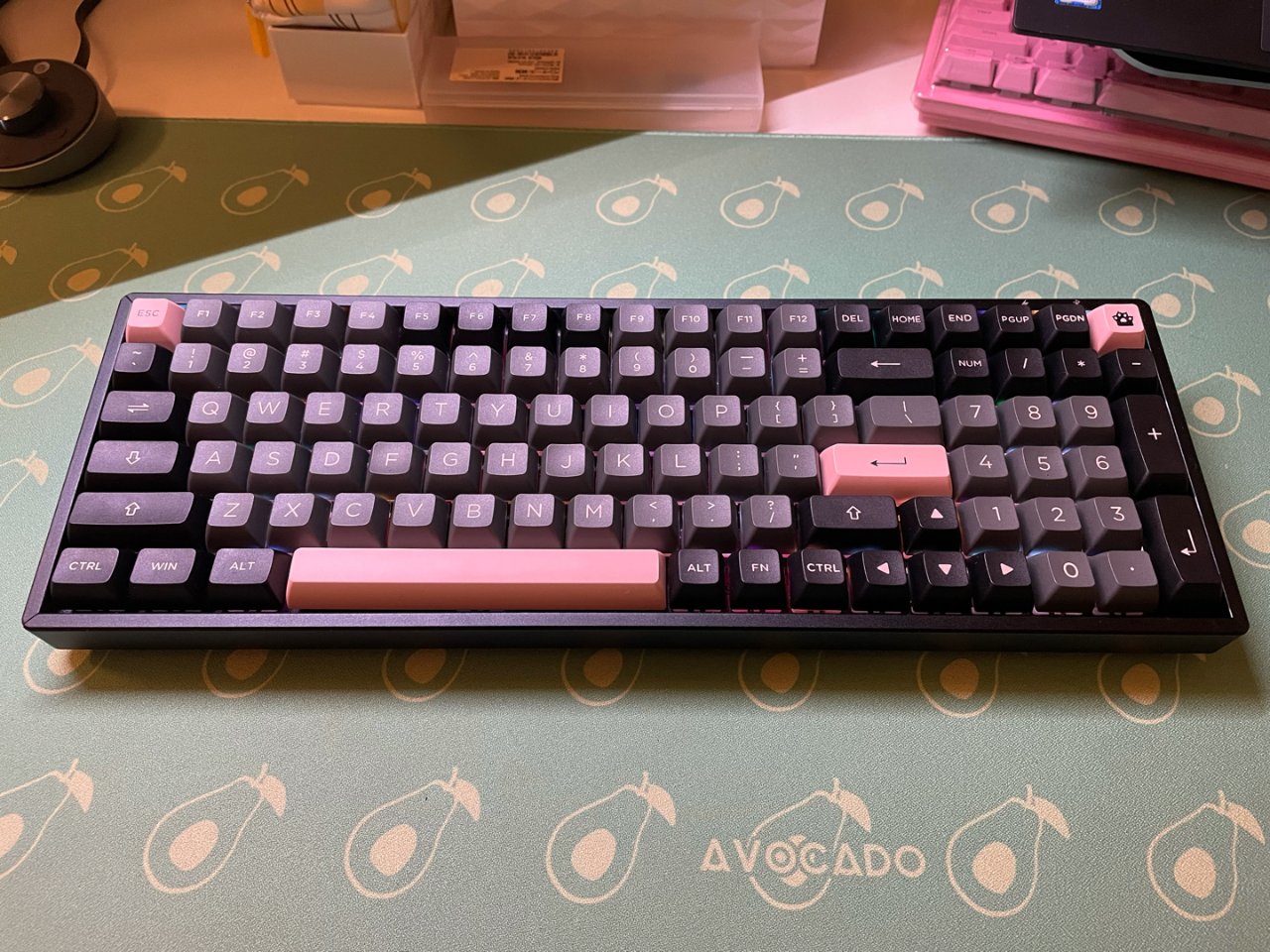 Akko Black & Pink 158-Key ASA Profile PBT Double-Shot Full Keycap Set for Mechanical Keyboards with Collection Box: Computers & Accessories