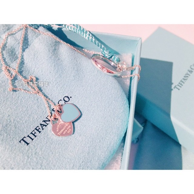 tiffany 双心锁骨链