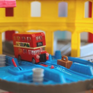 伦敦标志——红色双层巴士🚌...