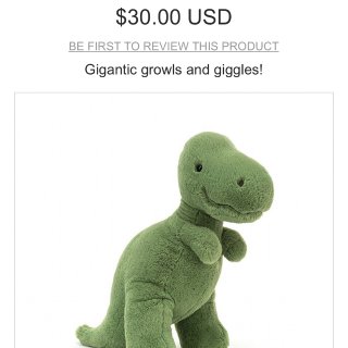 Buy Fossilly T-Rex - Online at Jellycat.com