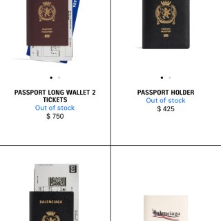 巴黎世家护照夹/钱包🩶创意设计...