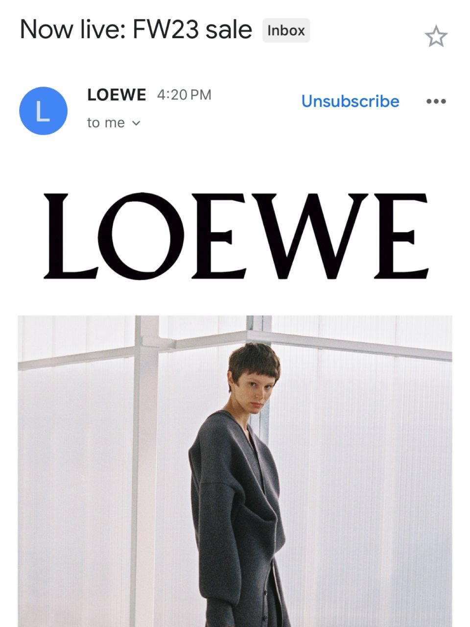 到Loewe减价啦