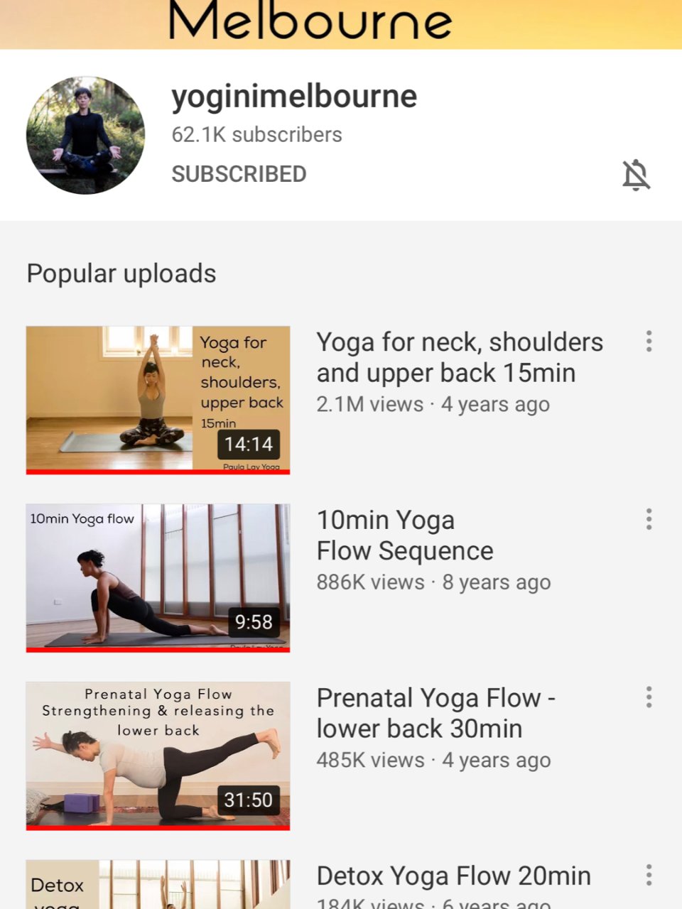 来推荐瑜伽视频...
