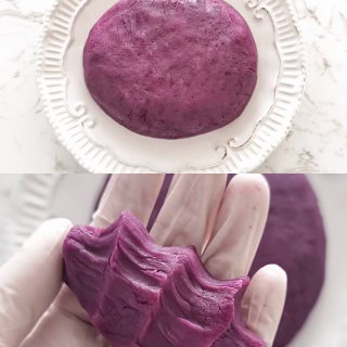 紫薯面包，有颜有料...