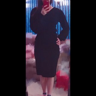 黑色毛衣裙