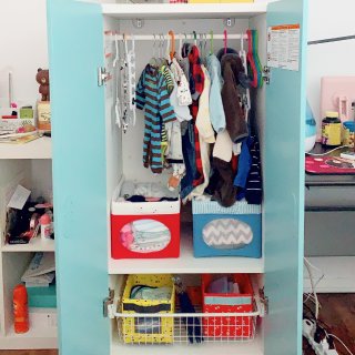 兒童衣櫃～ 好愛這藍調！ ...