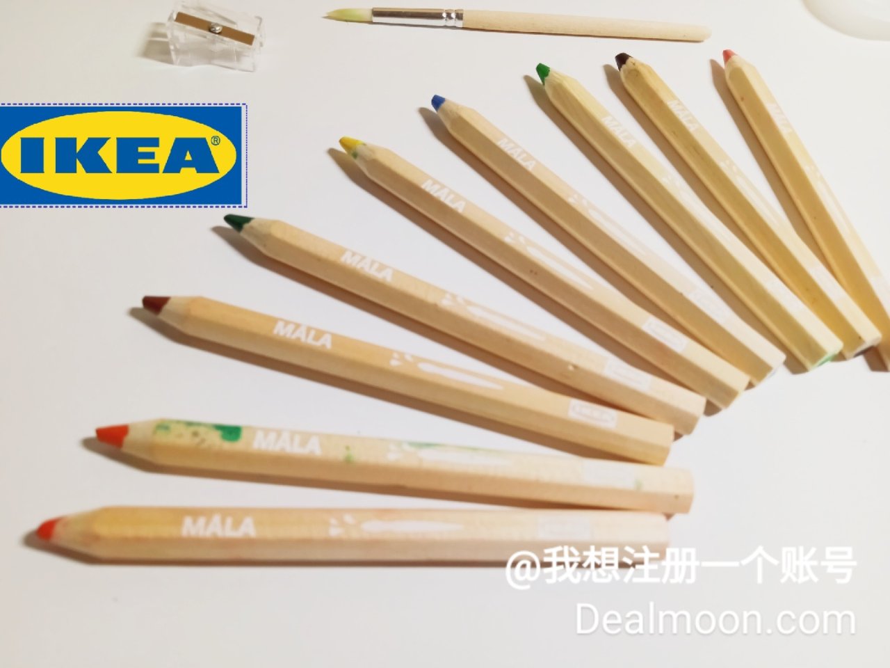 铅笔变水彩||IKEA MALA彩色铅笔...