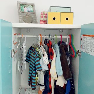 兒童衣櫃～ 好愛這藍調！ ...