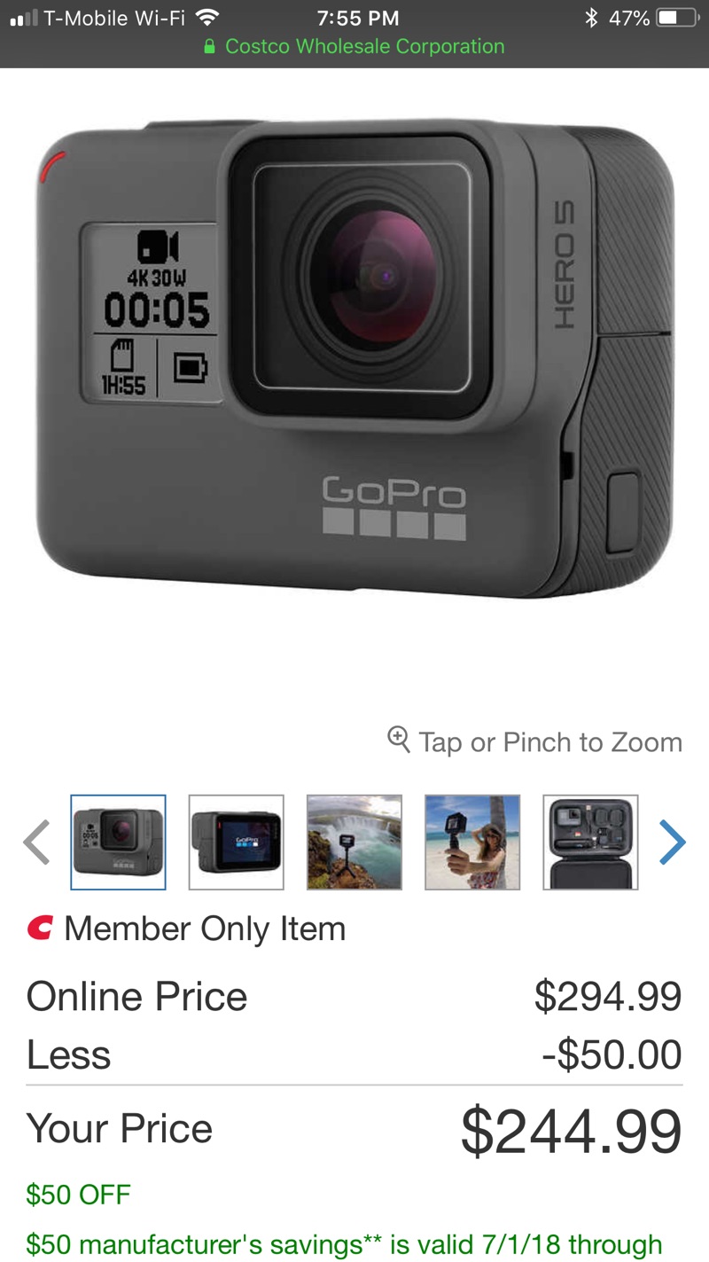 GoPro hero 5 black运动相机