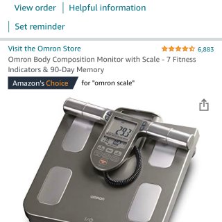 Amazon 亚马逊,身体健康体脂体重测量仪 90天记忆