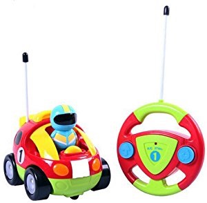 Holy Stone RC Cartoon Race Car with Music and Lights Electric Radio Control Toy for Baby Toddlers Kids and Children:遥控车