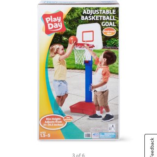 Walmart 沃尔玛,Toddler toy,Play Day Jump 'n Slam Basketball Set - W