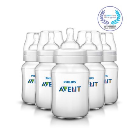 Philips Avent Anti-colic baby bottles, Clear, 9oz 飞利浦防胀气奶瓶