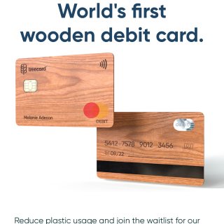 快来免费领取全球唯一木制储蓄卡吧！！...