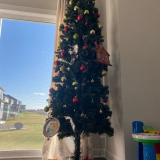 圣诞｜买一盒ornaments，跟2岁娃...