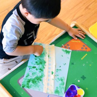 儿童绘画🎨莫奈的睡莲与桥...