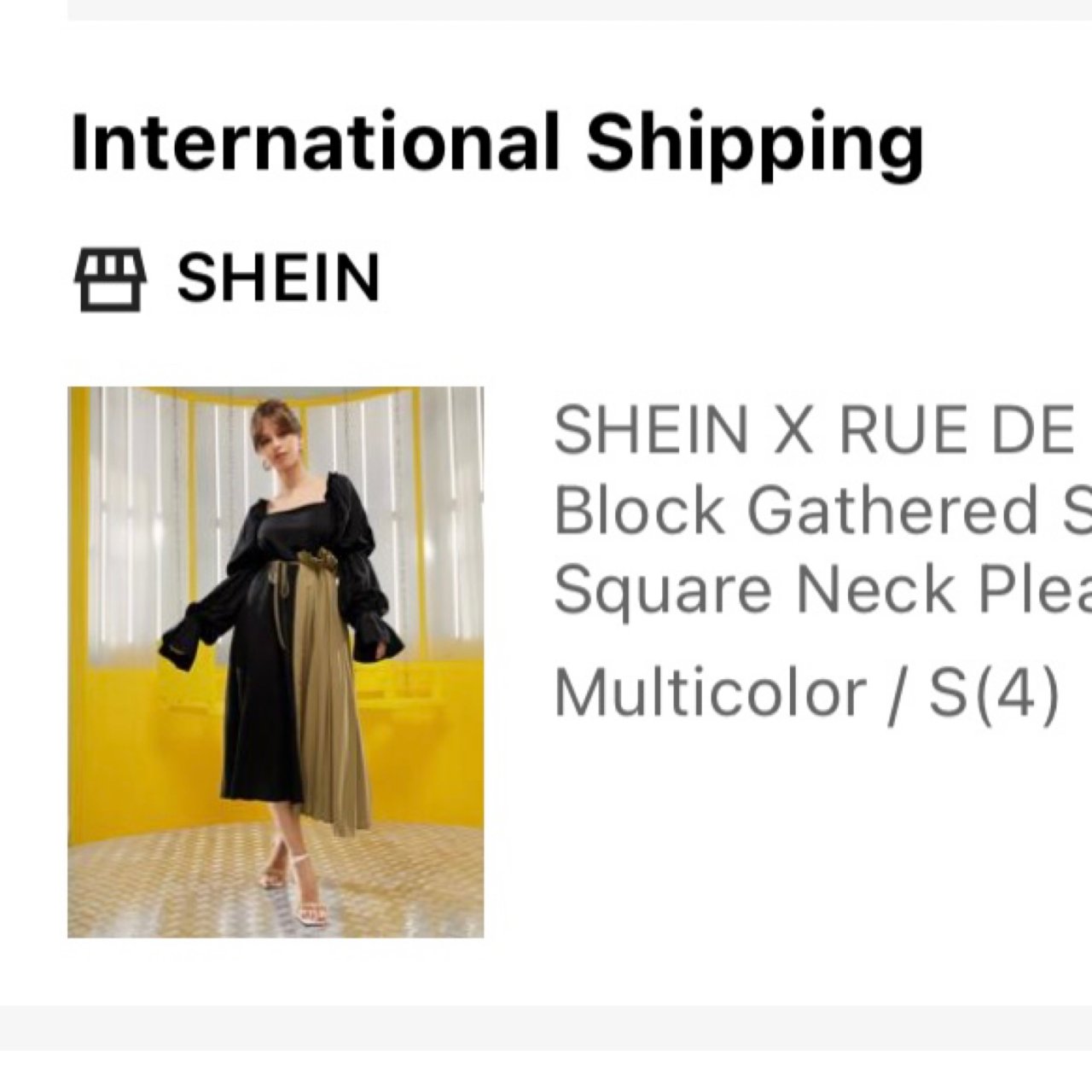 方领法式连衣裙👗...