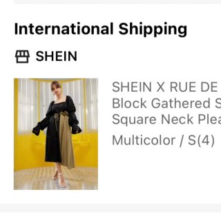 方领法式连衣裙👗...