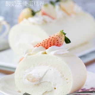 酸奶天使蛋糕卷｜完美配方，建议收藏‼️...