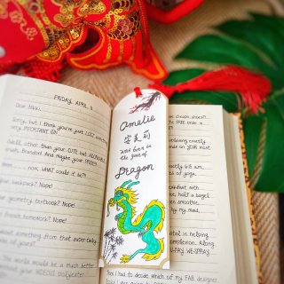 手绘手写的中国年书签-给孩子们营造一个多...